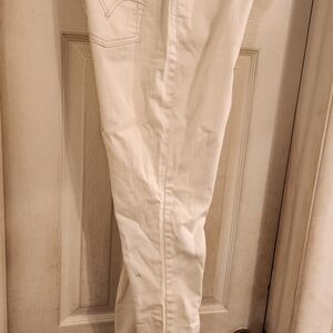 Levi's Cream Boot Cut Jeans